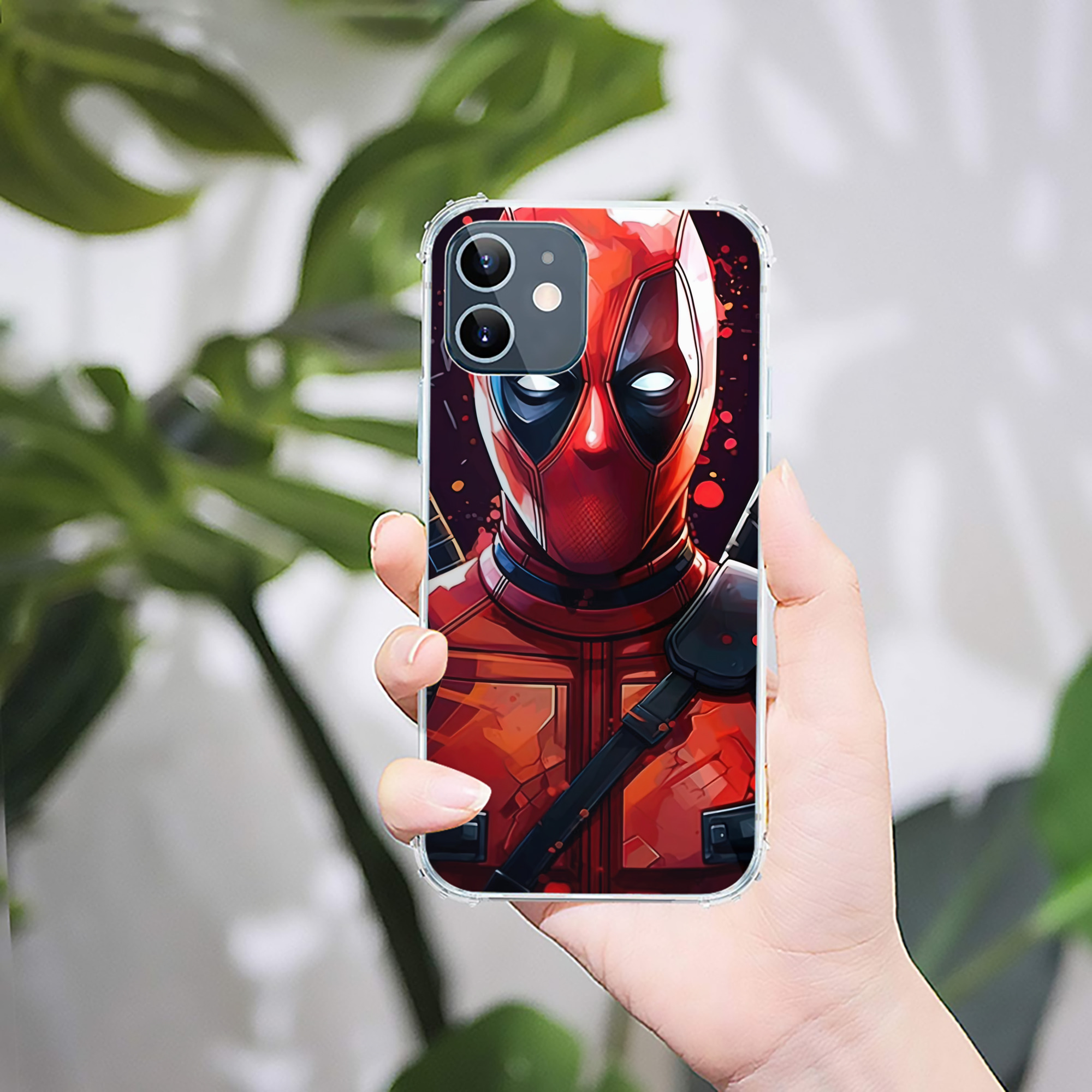 （画像用） Deadpool デッドプール 【iPhone 12シリーズ対応】透明スマホケース（クリアソフトケース）